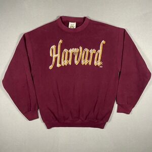 Vintage Harvard‎ Sweatshirt Maroon 20/20 Sport Crewneck Large Made in USA